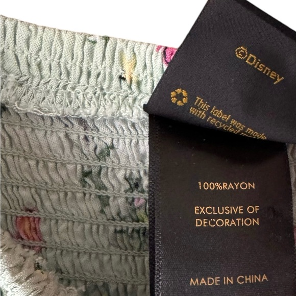 Disney The Princess And The Frog Lily Pads Flowers Smocked Dress Boxlunch Small - Picture 3 of 8